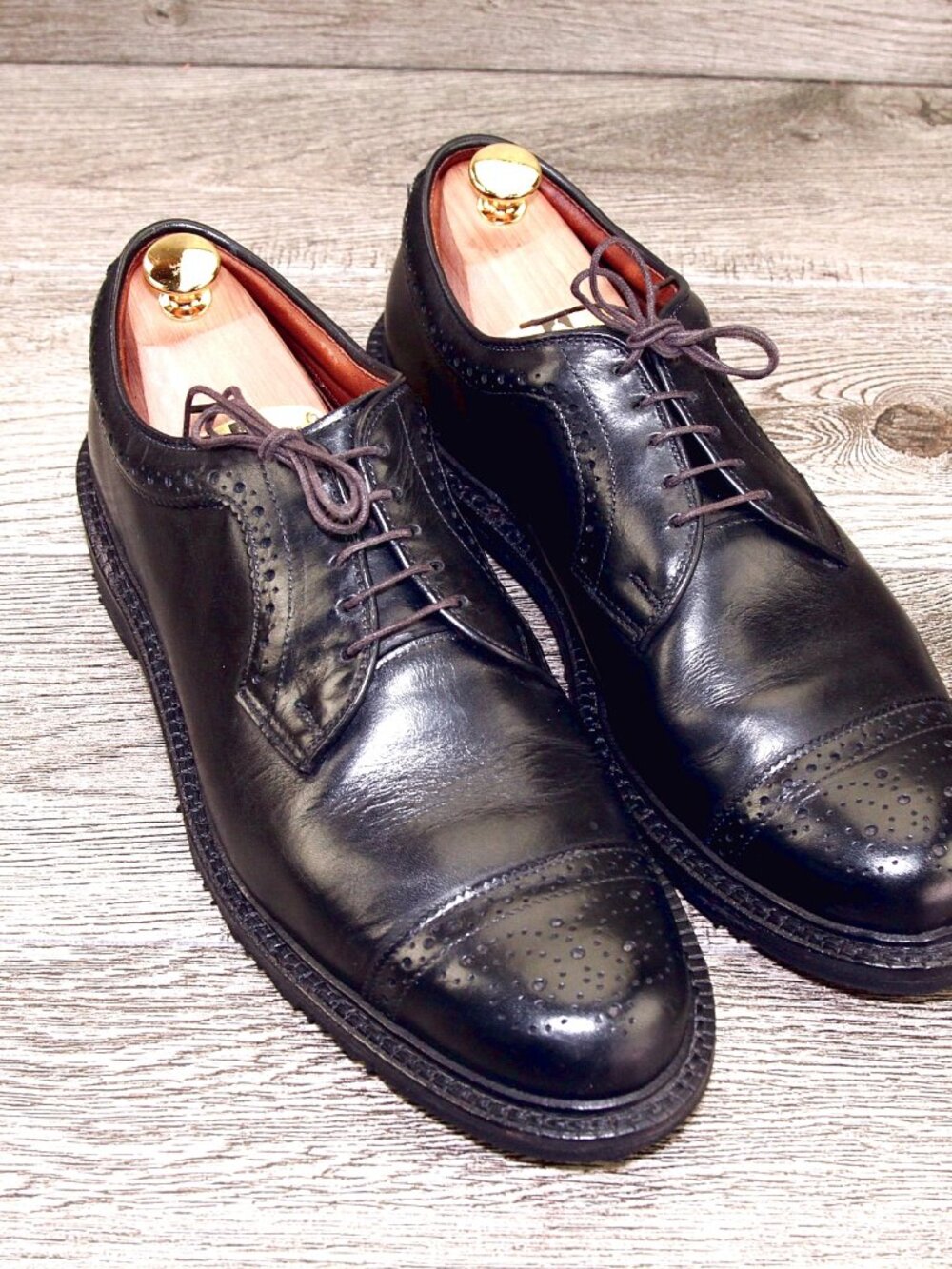 Allen Edmonds HECTOR Blucher 9.5 D Black * add $15 new Cedar Trees